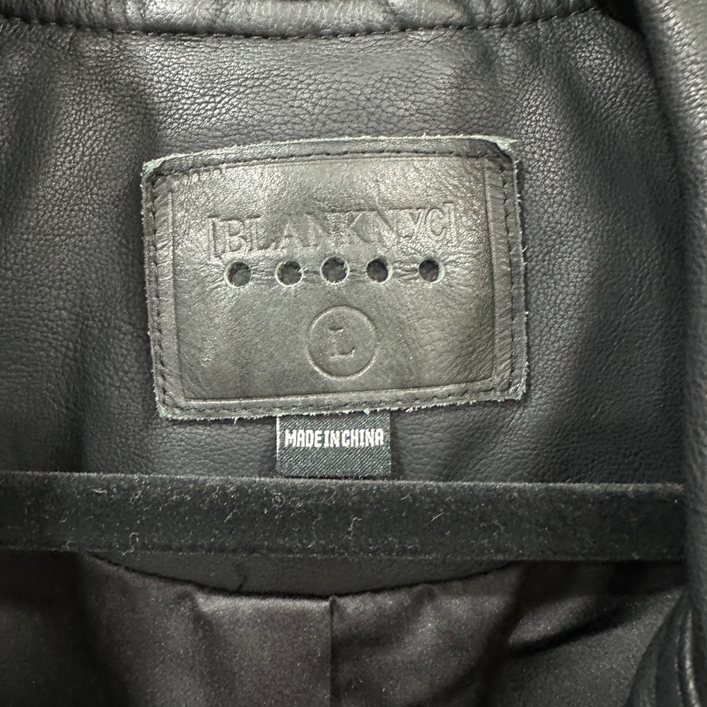 Blank NYC Black Leather Jacket - Picture 2 of 6
